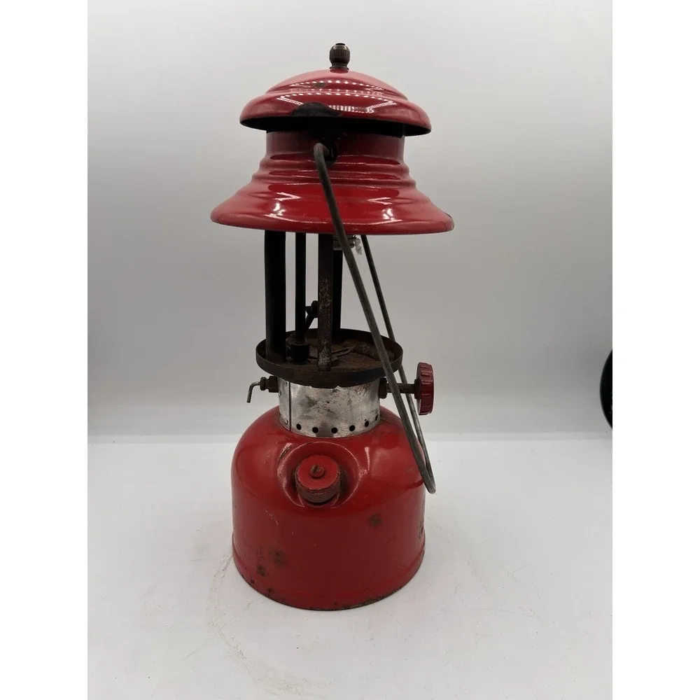 Coleman 200A Lantern - Red Vintage 1955 No Glass